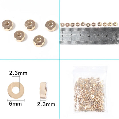 100 Pcs/Package Simple Style Geometric Ccb Plating Jewelry Accessories