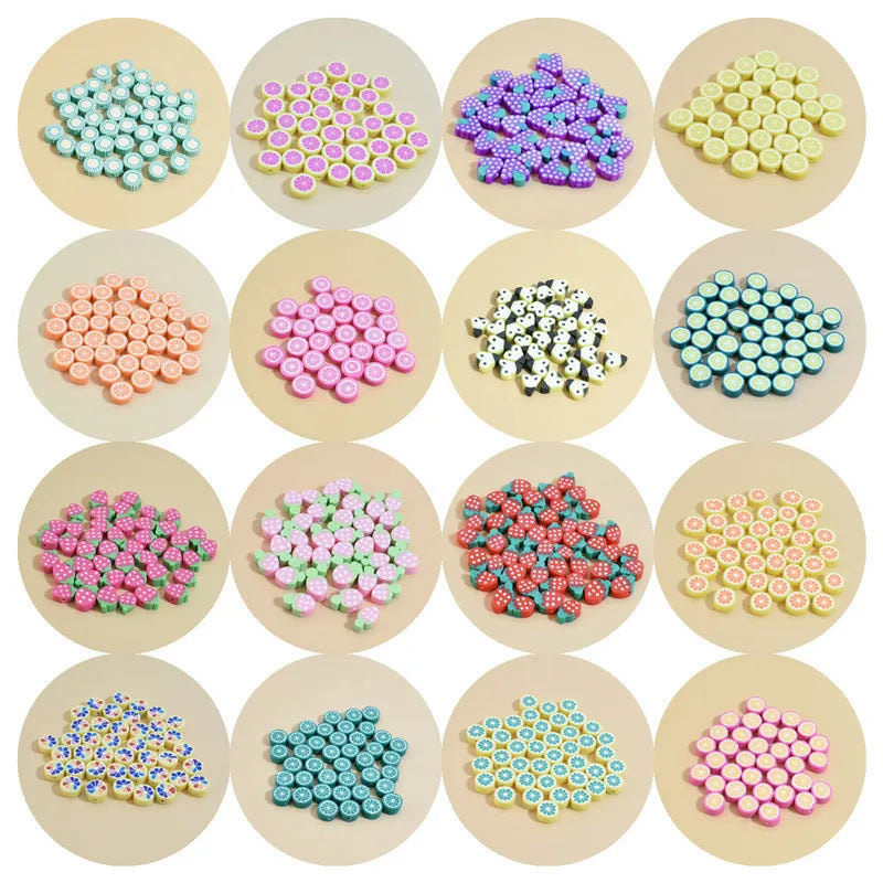 1 Piece Soft Clay Fruit Beads