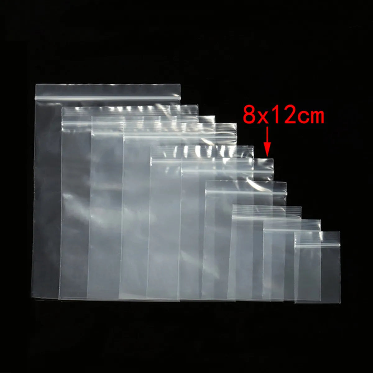 100 Pieces Plastic Simple Style Holiday Daily Transparent Jewelry Packaging Bags