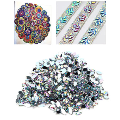 1000 Pieces Per Pack 2000 Pieces Per Pack 500 Pieces Per Pack Arylic Rhinestone Geometric