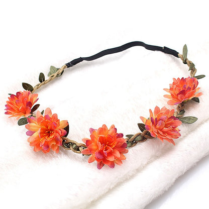 Simulation Small Daisy Flower Headband Chrysanthemum Wedding Accessories