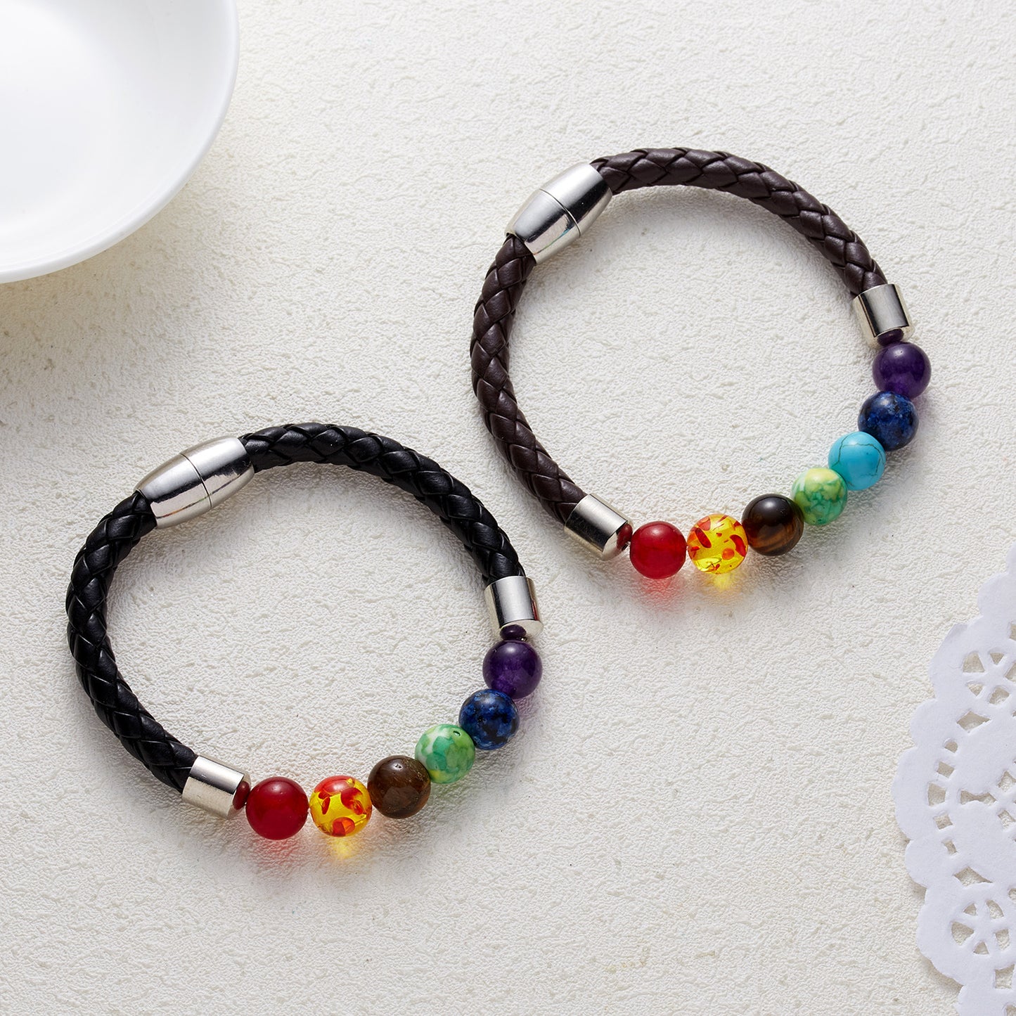 Fashion Multicolor Rope Knitting Unisex Bracelets 1 Piece