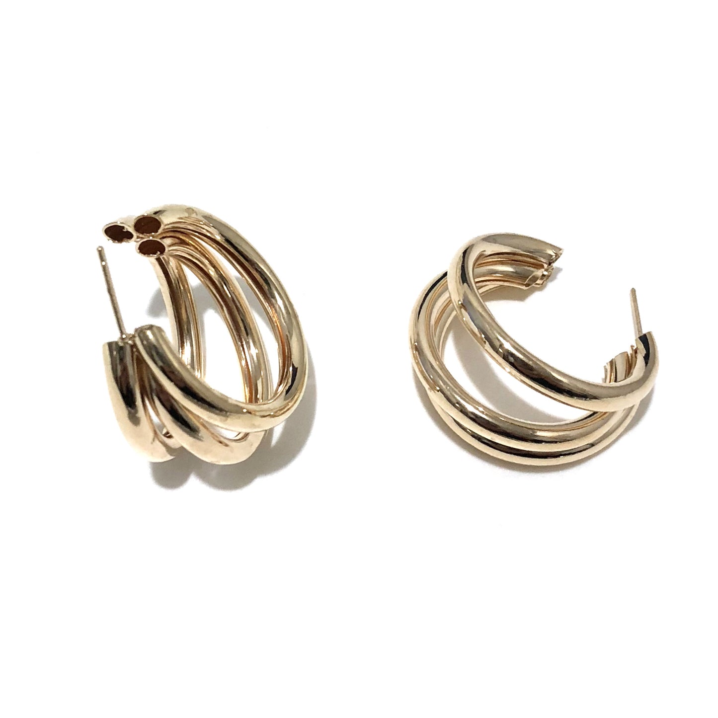 Fashion Geometric Plating Metal No Inlaid Earrings Ear Studs