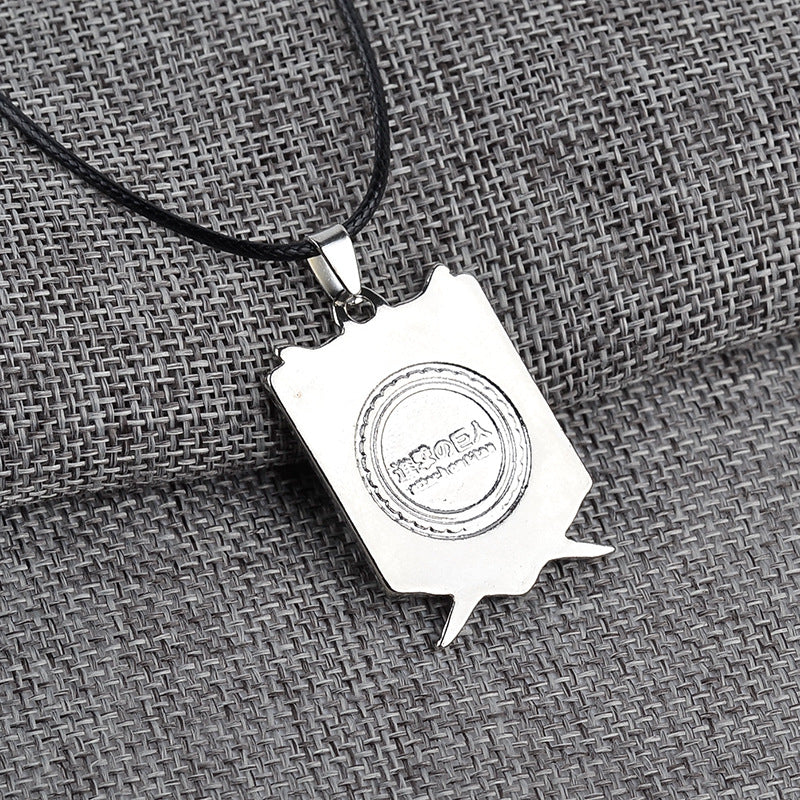 The New Fashion Anime Around The Attacking Giant Investigation Corps Logo Necklace Wholesale