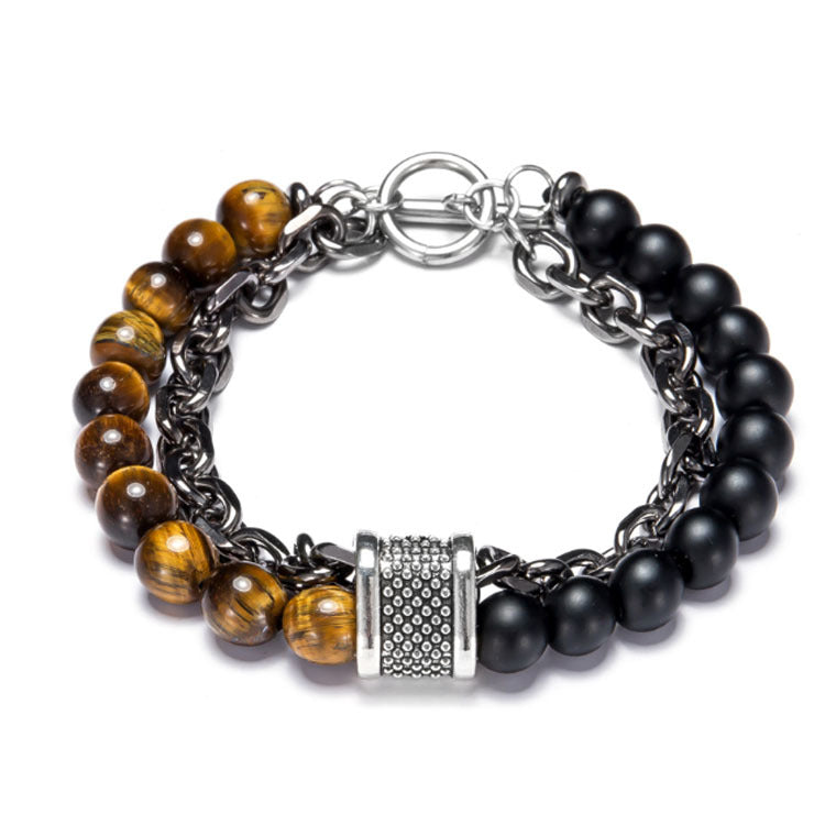 Fashion Geometric Alloy Natural Stone Bracelets Beaded