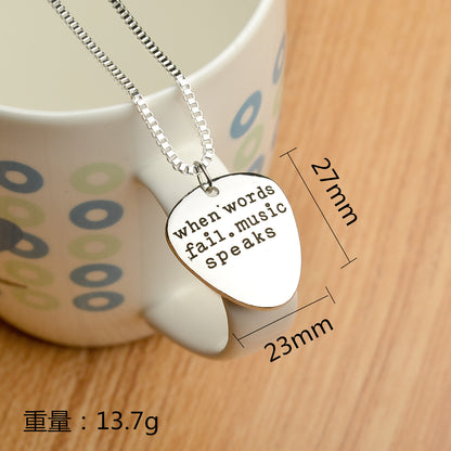 New Fashion Simple English Alphabet Necklace Wholesale