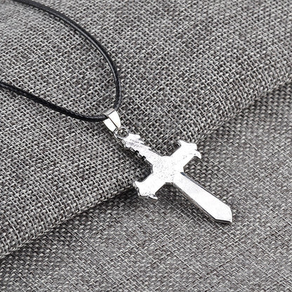 New Fashion Cross Gemstone Necklace Clavicle Chain Wholesale