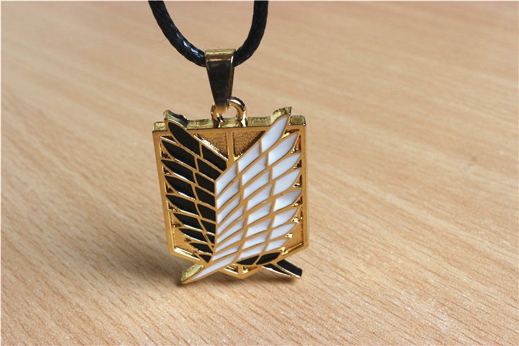 The New Fashion Anime Around The Attacking Giant Investigation Corps Logo Necklace Wholesale