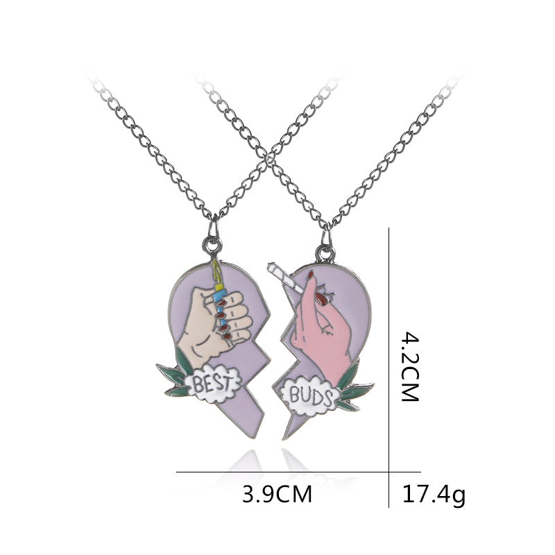 Hot-selling Two-petal Love Cigarette Lighter Pendant Necklace Accessories