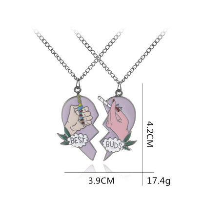 Hot-selling Two-petal Love Cigarette Lighter Pendant Necklace Accessories