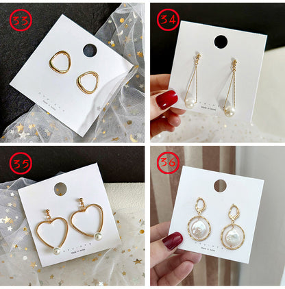 Fashion Solid Color Metal Plating Women's Drop Earrings 1 Pair