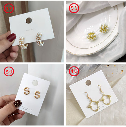 Fashion Solid Color Metal Plating Women's Drop Earrings 1 Pair