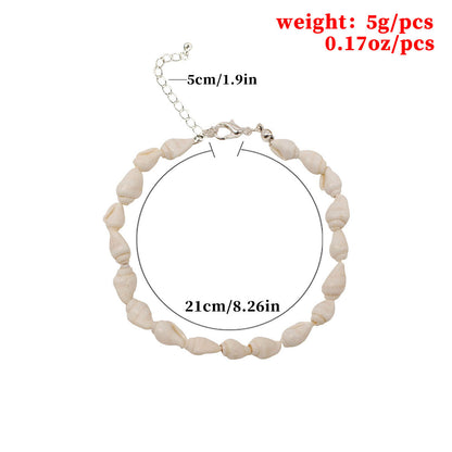 Wholesale Jewelry Vacation Beach Shell Alloy Shell Anklet