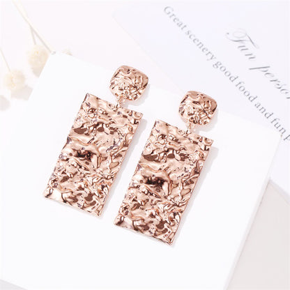 Fashion Geometric Plating Alloy No Inlaid Earrings Ear Studs