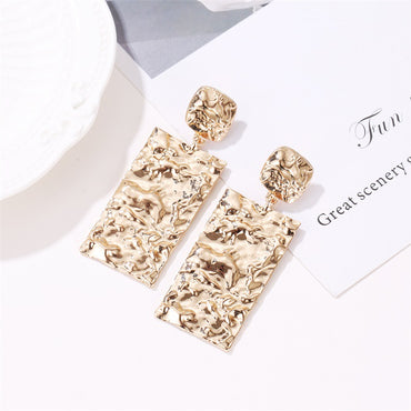 Fashion Geometric Plating Alloy No Inlaid Earrings Ear Studs