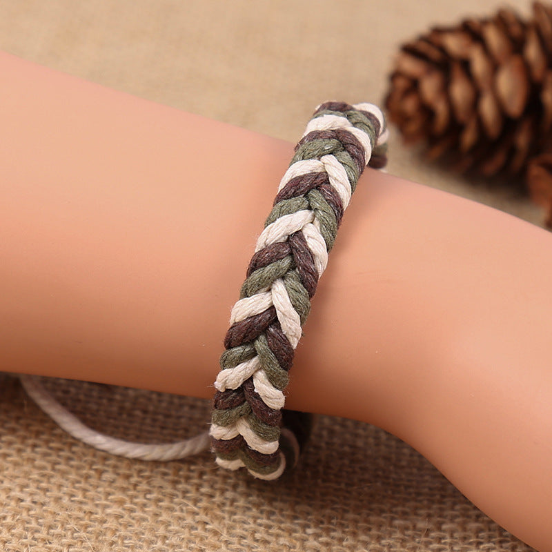 Sweet Multicolor Hemp Rope Handmade Unisex Bracelets