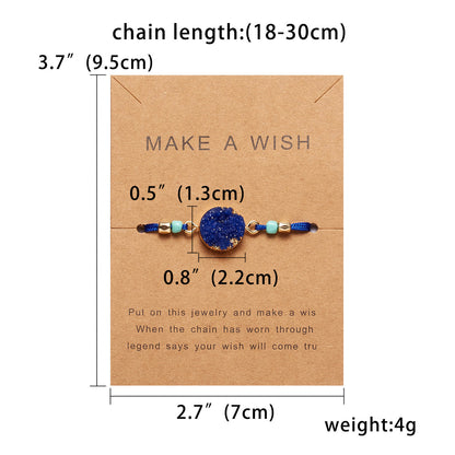 Fashion Geometric Rope Braid Resin Unisex Bracelets