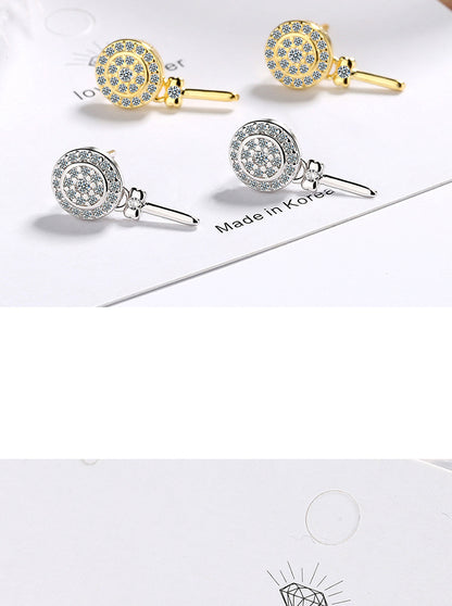 1 Pair Cute Sweet Candy Plating Inlay Copper Zircon Ear Studs