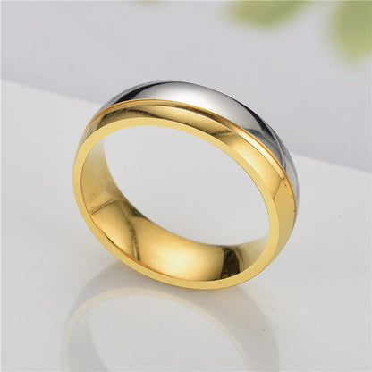 Basic Classic Style Geometric Stainless Steel Inlay Artificial Gemstones Rings