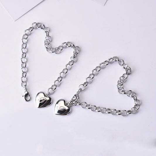 Ig Style Letter Heart Shape Copper Charm Bracelets