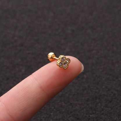 Flower Metal Ear Studs