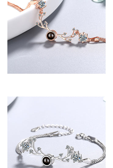 Simple Style Deer Copper Zircon Bracelets In Bulk