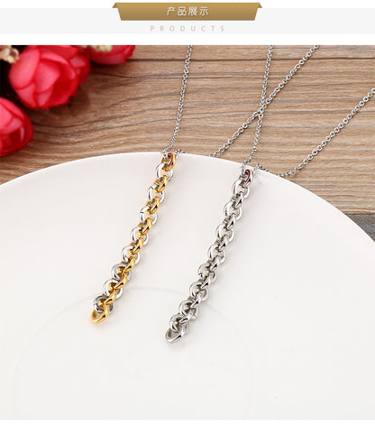 Wholesale Simple Pendent Stainless Steel Necklace Gooddiy