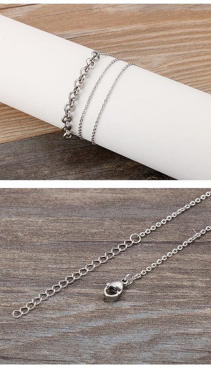 Wholesale Simple Pendent Stainless Steel Necklace Gooddiy