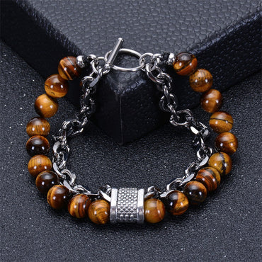 Fashion Geometric Natural Stone Handmade Bracelets 1 Piece