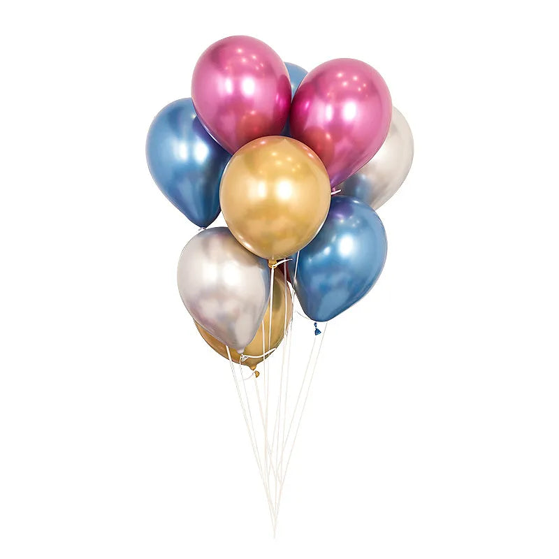 12 Inch 2.8g Metal Balloon Rose Metal Inscription Golden Ball Wedding Birthday Party Decoration Balloon Arrangement Props