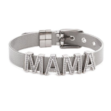 Unisex Letters Numbers Adjustable Mesh Strap Titanium Steel Bracelets &amp; Bangles Yl190506120497