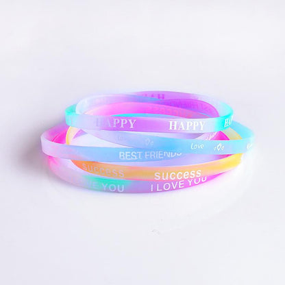 Unisex Geometric Silicone Bracelets &amp; Bangles Nhas120861