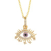 Creative Fashion Shiny Full Zircon Necklace Nhas130643