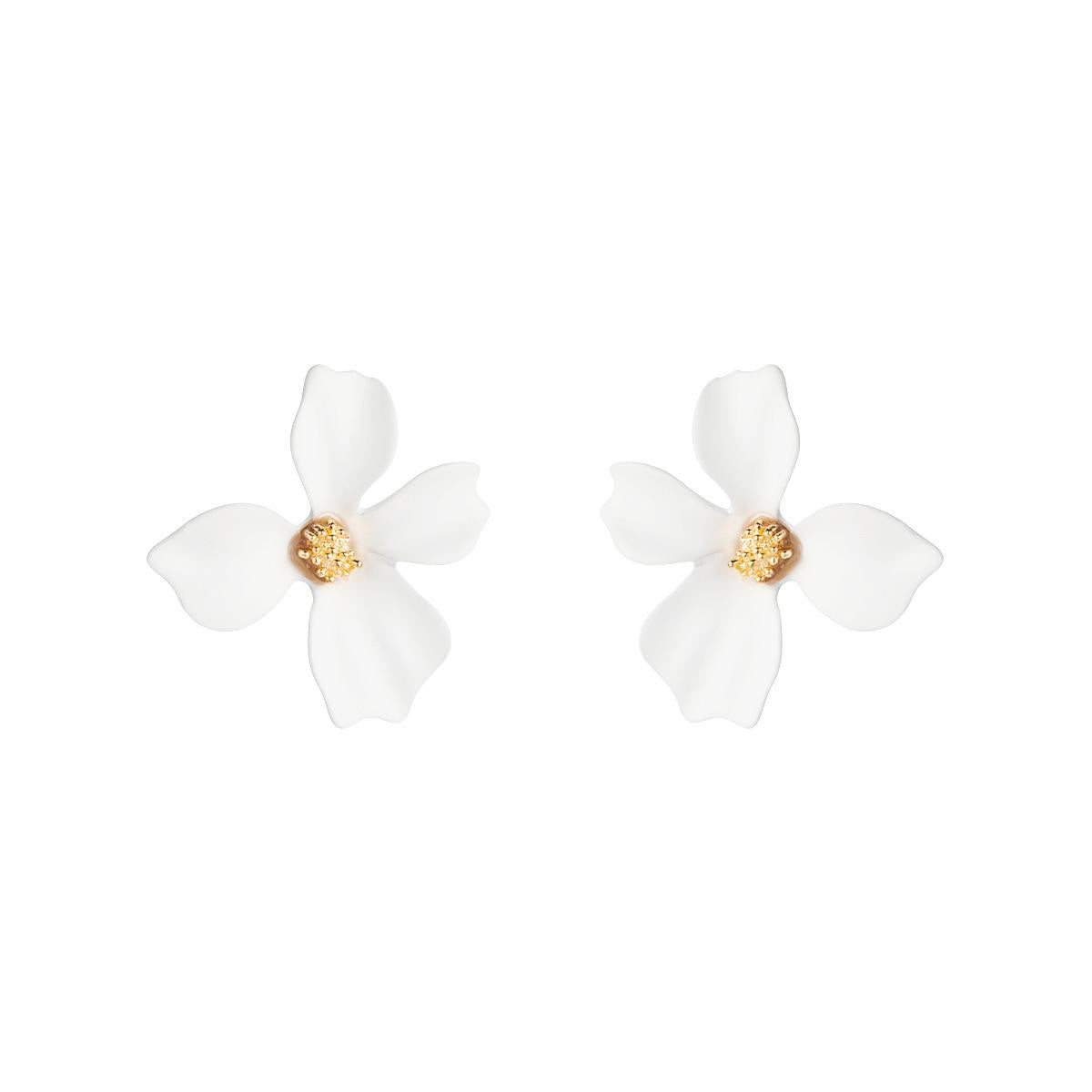 Sweet Flowers Stud Earrings Nhln143534