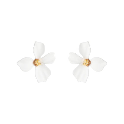 Sweet Flowers Stud Earrings Nhln143534