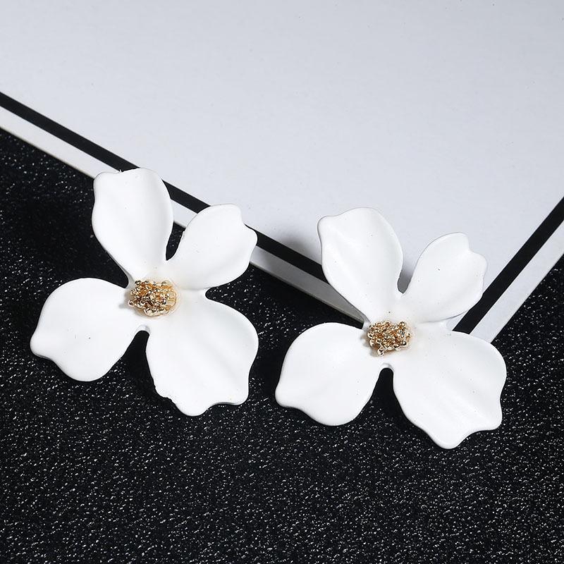 New Simple Sweet Flowers Stud Earrings Nhpf147196