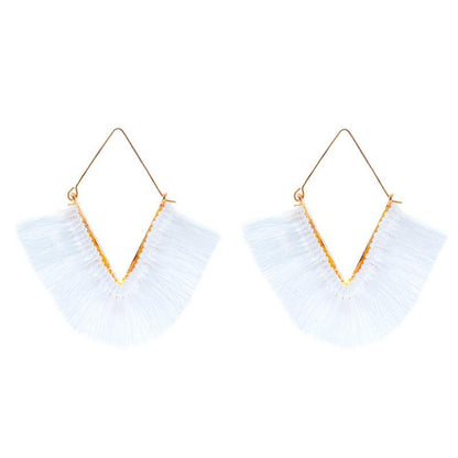 Fashion Exaggerated Geometric Tassel Earrings Nhdp149052