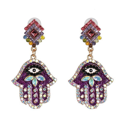 Fashion Hand Diamond Alloy Other Earrings Ear Studs