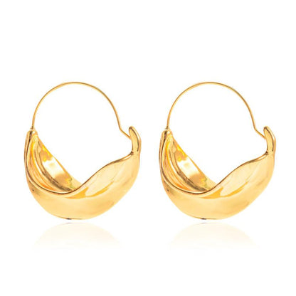 Simple Style Geometric Plating Alloy No Inlaid Earrings