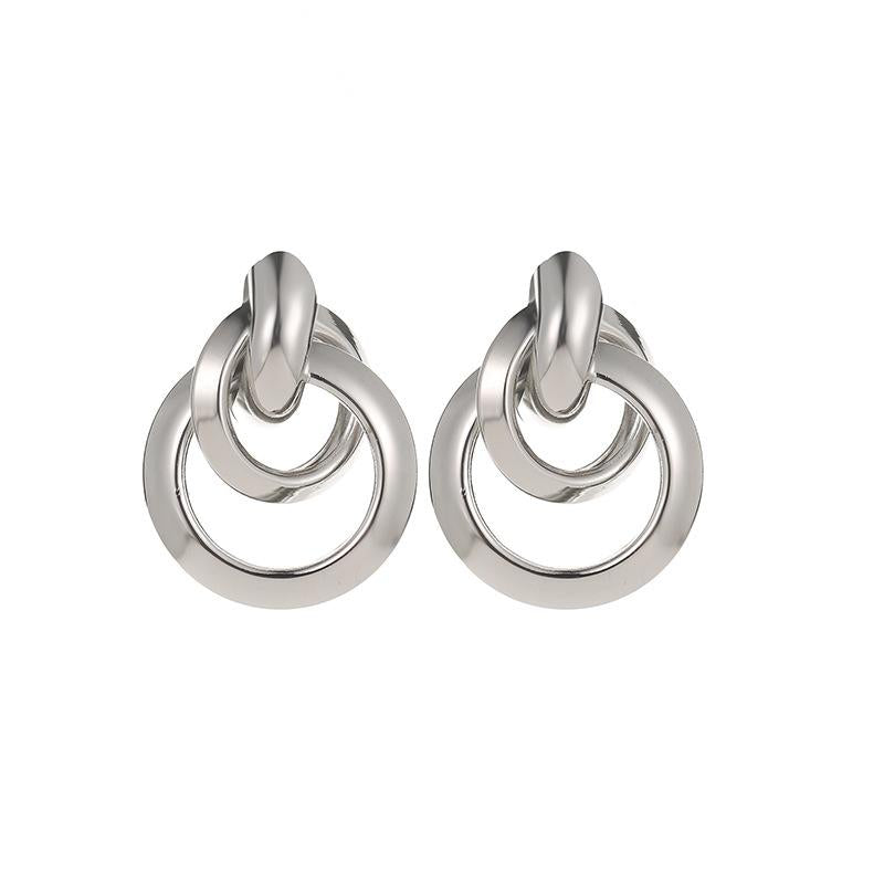 New Fashion Alloy Ring Earrings Tube/medium/large Nhdp151944