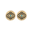 Simple Alloy With Diamonds Fatima Devil's Eye Eye Stud Earrings Nhhn154614