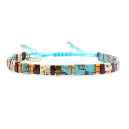 Woven Japanese Rice Beads Bracelet Nhgw156849