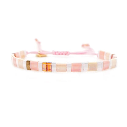 Woven Japanese Rice Beads Bracelet Nhgw156849