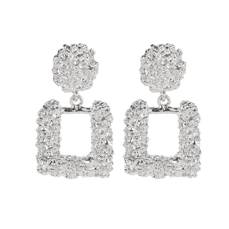 Simple Style Geometric Plating Alloy No Inlaid Earrings Ear Studs