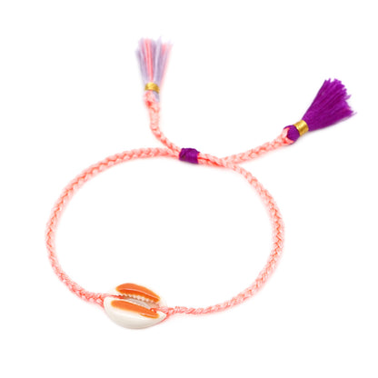 Fashion Tassel Hand-woven Multicolor Shell Bracelet