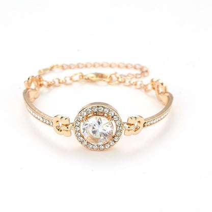 Lady Geometric Alloy Plating Rhinestones Women's Bracelets