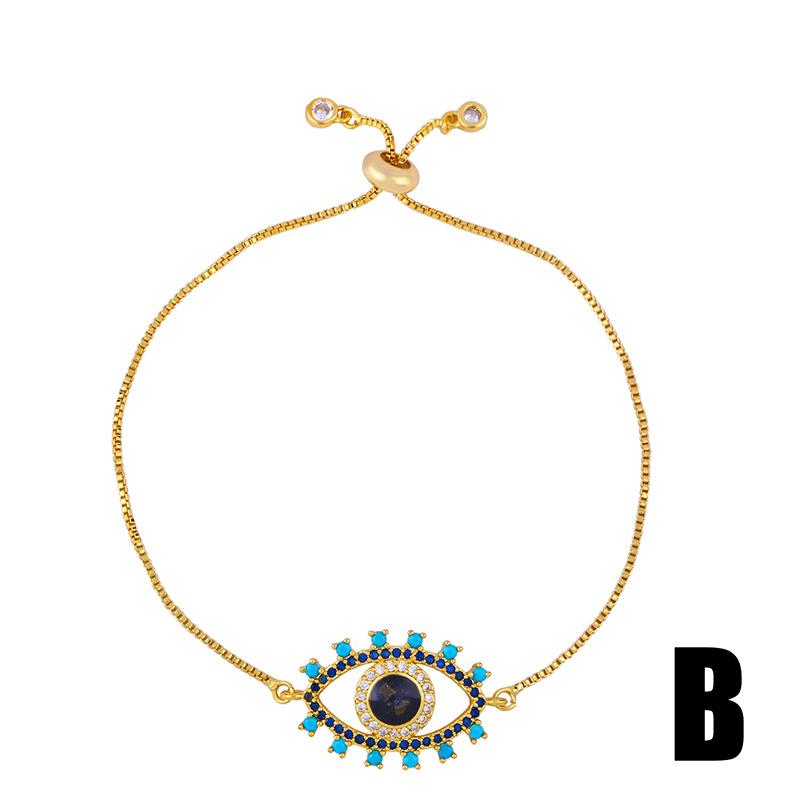 Valentine's Day Bracelet Female Creative Devil's Eye Bracelet Blue Crystal Bracelet