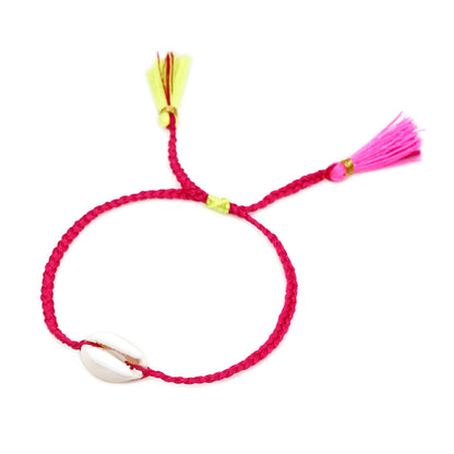 Fashion Tassel Hand-woven Multicolor Shell Bracelet