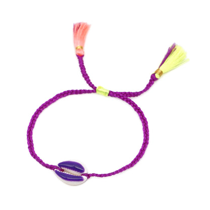 Fashion Tassel Hand-woven Multicolor Shell Bracelet