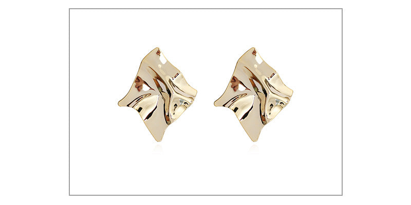 1 Pair Simple Style Solid Color Metal Plating Women's Earrings